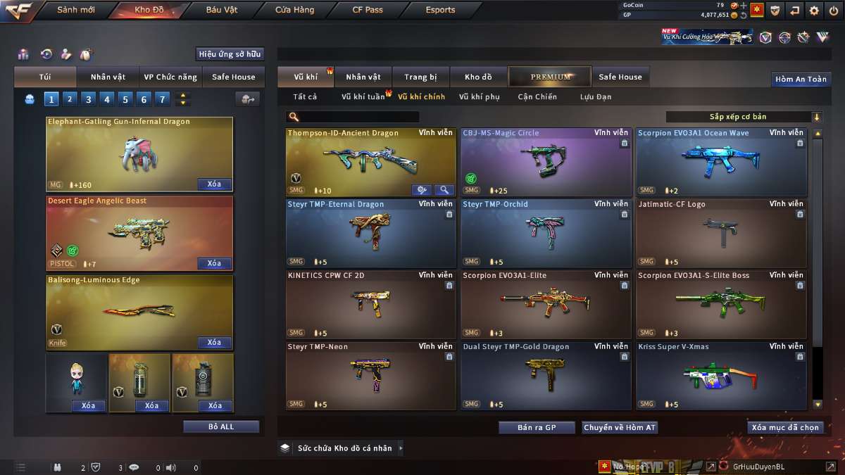 shop acc cf uy tin gia re